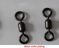 DORISEA Tout acier inoxydable 8 #-8/0 Connecteur de pêche pour grue pivotant Rolling Barrel Swivel Snap Hook