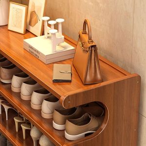 <span class=keywords><strong>Scarpiera</strong></span> a 5 livelli in legno massello, scaffale porta scarpe multistrato <span class=keywords><strong>con</strong></span> ripiano superiore per ingresso, soggiorno, casa - Product Image 4