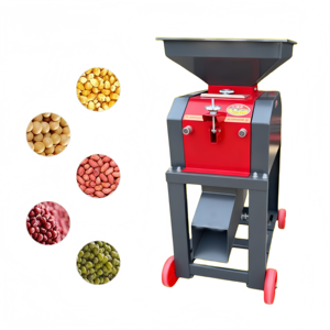 Broyeur de maïs à double rouleau de haute qualité 2 tonnes/h en acier allié pour le broyage des particules de blé et d'avoine, machine de fabrication d'aliments pour volailles et poulets - Product Image 2