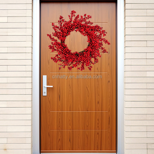 Hiện đại Handmade Red Berries giáng sinh Vòng Hoa Vòng hoa thân thiện với môi bán buôn trang trí nội thất cho cửa trước Pick Red Berry - Product Image 6