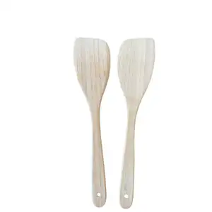Ensemble d'ustensiles en bois de bambou de cuisine de vente chaude outils de cuisine écologiques spatule en bambou