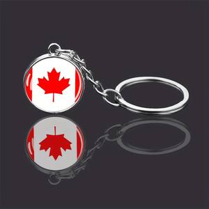 Llavero Metálico con la Bandera Estadounidense, Recuerdo para Canadá, Brasil, <span class=keywords><strong>Cuba</strong></span>, México, Perú, Chile, Colombia, Argentina, con Colgante de Bola de Cristal - Product Image 6