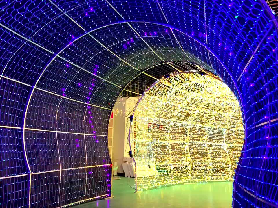 Festival Decoration Arch Lights Indoor And Outdoor Corridor Arched RGB Led Tunnel Light