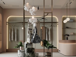 Diseño Interior de Tienda de Ropa Moderna, Muebles a Medida para Boutique de Ropa, Unidades de Exhibición para Minoristas - Product Image 2