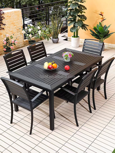 Muebles de restaurante al aire libre, silla de madera de plástico, cenador, banquetes, mesas y sillas de comedor, jardín, <span class=keywords><strong>terraza</strong></span>, cafetería, tienda, silla de mesa - Product Image 2