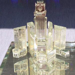 Mini Makkah torre de reloj de cristal de mezquita Kabba edificio de cristal modelos JB057 - Product Image 3