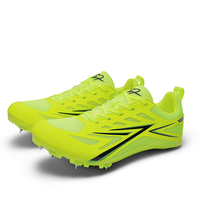 Chaussures de course à pointes unisexe légères et respirantes, vente en gros directe usine, chaussures de sport à crampons haute élasticité et amortissantes