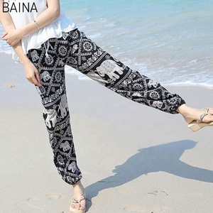 <span class=keywords><strong>Pantalon</strong></span> Long et Fin <span class=keywords><strong>Anti</strong></span>-<span class=keywords><strong>Moustique</strong></span> pour Femme, Motif Éléphant, Idéal Plage Printemps-Été - Product Image 6