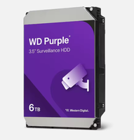 WD64PURZ Disco Rigido Purple da 6TB, Compatibile con NVR