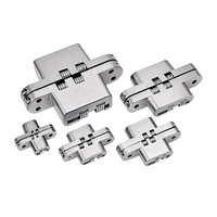 Heavy Duty Soss Cross Bisagra invisible oculta Bisagra de puerta oculta de 180 grados Bisagra de pivote de puerta resistente