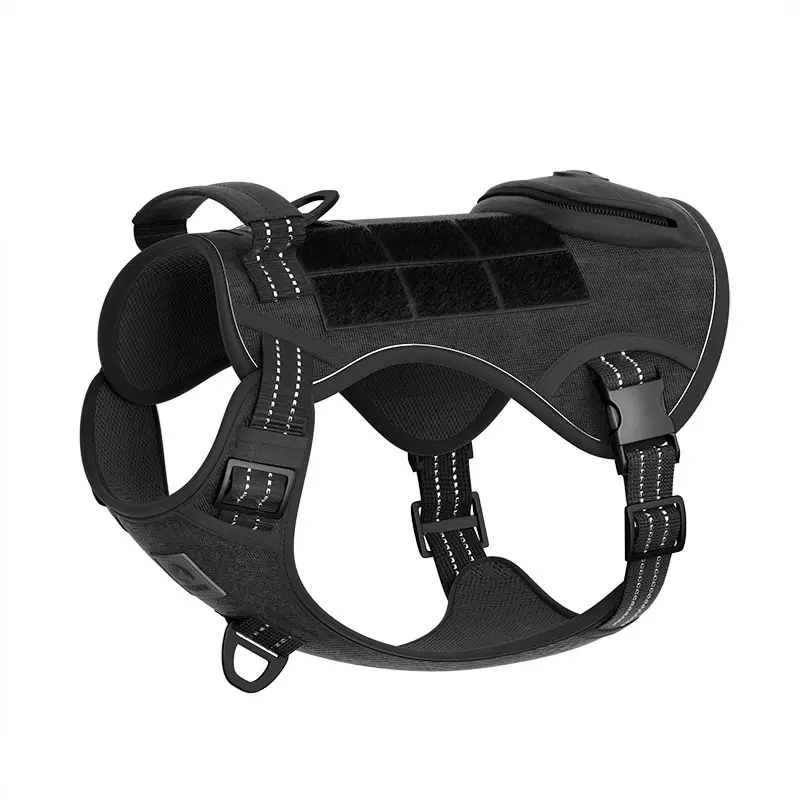 Outdoor adjustable portable breathable anti-riot tactics medium and large dog chest back