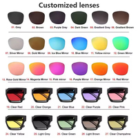 Gafas Redondas Vintage Finewell 28039 con Protección Anti Luz Azul, Lentes Amarillas y Rojas, Montura Transparente, Gafas Ópticas Retro para Hombre y Mujer