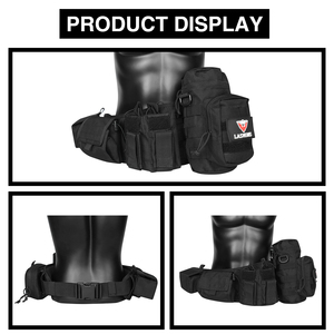 Cinturón Táctico Artex con Bolsa de Cintura, Set para Entrenamiento al Aire Libre, Hebilla Rápida, Bolsa Molle, Cinturón Táctico para Hombres, Cinturón de Seguridad - Product Image 6