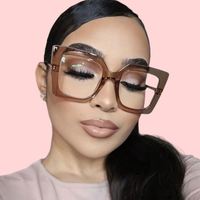 Lunettes de lecture unisexes tendance avec monture PC carrée, style hip-hop rétro, anti-lumière bleue, montures optiques personnalisées pour l'extérieur