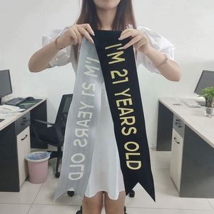 Meilleures ventes : Écharpe de corps en ruban personnalisée pour concours de beauté et anniversaire - Product Image 6