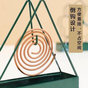 Triangular Mosquito Coil Holder Metal Hanging Design For Indoor Outdoor Use Convenient Space Saving - Product Image 1