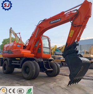 Excavadora de Ruedas Usada de Buena Calidad Doosan Dh150w-7 de 15t para Reparación de Carreteras Municipales - Bajo Consumo de Combustible + Alta Eficiencia en Oferta - Product Image 1