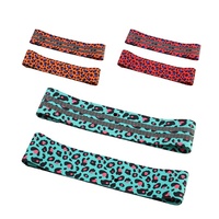 Bandes d'exercice antidérapantes colorées, bande de résistance, tissu élastique, hanche, boucle de butin, Yoga, équipement de Fitness