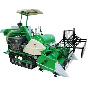 Riding multifunctional wheat and rice harvester with dual header, new type of rice and soybean harvester