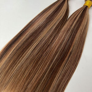 Fascio di <span class=keywords><strong>capelli</strong></span> umani brasiliani Color miele marrone <span class=keywords><strong>capelli</strong></span> umani <span class=keywords><strong>capelli</strong></span> biondi intrecciano marrone frassino con fasci di <span class=keywords><strong>capelli</strong></span> in evidenza - Product Image 4