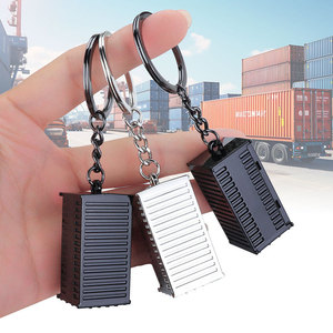 Phong cách mới nóng bán sáng tạo <span class=keywords><strong>mini</strong></span> container tùy chỉnh logo kim loại móc chìa khóa - Product Image 2