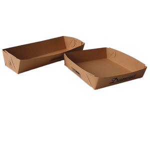 Bandeja desechable <span class=keywords><strong>de</strong></span> cartón Kraft para pescado y patatas fritas Green Treasure, bandeja <span class=keywords><strong>de</strong></span> papel para comida rápida con estampado personalizado <span class=keywords><strong>de</strong></span> <span class=keywords><strong>pollo</strong></span> frito para perritos calientes - Product Image 4