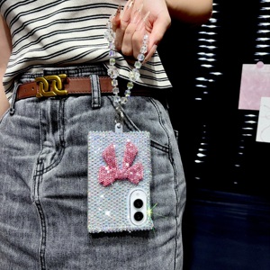Coque de téléphone de luxe 3D avec nœud et strass en cristal pour <span class=keywords><strong>Samsung</strong></span> <span class=keywords><strong>Galaxy</strong></span> Z Fold 8 / Fold 7, coque arrière scintillante avec bracelet de poignet - Product Image 2