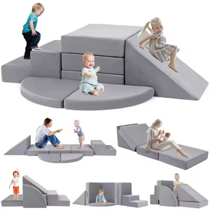 Sofá Modular de Juego para Niños, Sillón de <span class=keywords><strong>Espuma</strong></span> para Niños Pequeños, Sofás de Peluche Convertibles para Bebés, Juego de Sofás Plegables y Comprimidos - Product Image 2