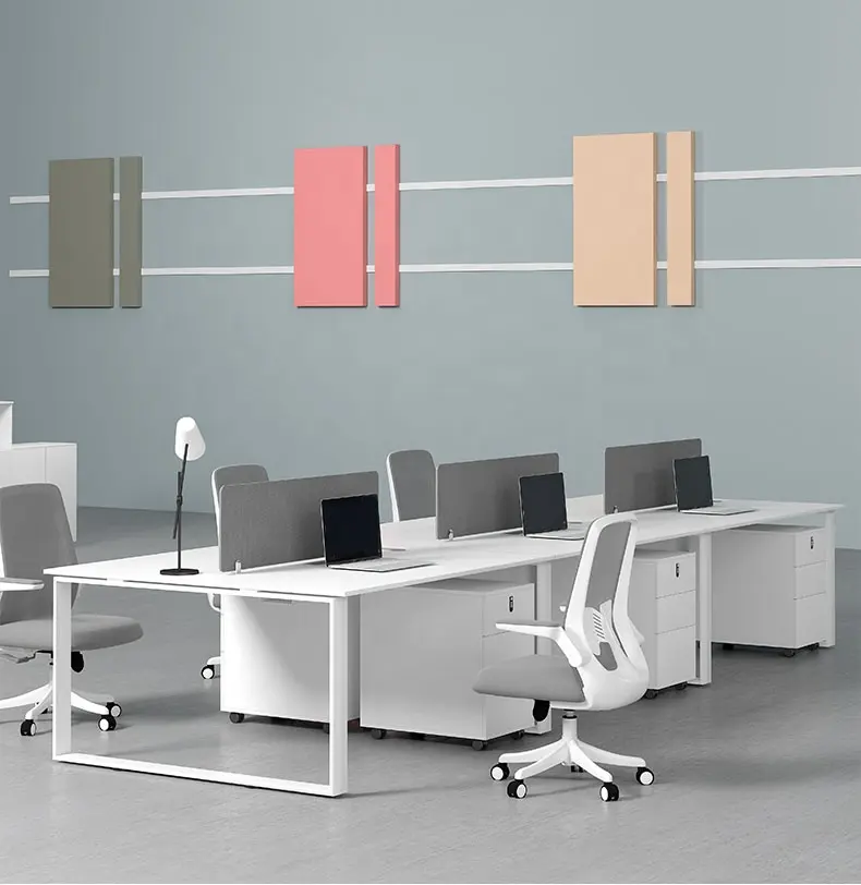 Neues Design Günstige Cluster Desk Cubical Workstation Büro tische 6 Personen Office Modular Workstation Zum Verkauf