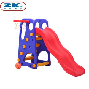 Kids Infant Small Colorful Plastic Fold Slide With Swing Indoor Play Set Sliding Toys For Children On Sale