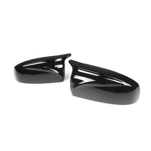 Cubiertas de Espejos Retrovisores Negras Brillantes para BMW X5 X6 E70 E71, Juego Completo, Material ABS, Instalación con Cinta 3M - Product Image 1