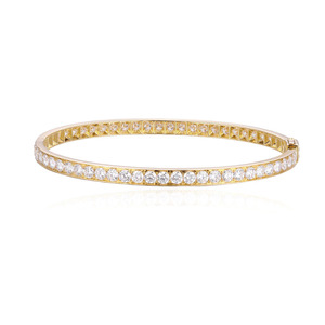 SGARIT custom fashion Jewelry fine 18K pure gold <b>bangle</b> bracelet halo lab grown diamond luxury Jewellery <b>for</b> women <b>man</b> - Product Image 5