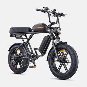 Bicicleta Eléctrica Híbrida de 7 Velocidades con Suspensión Completa, Aluminio, 250W, 48V 28.6Ah, Batería Dual, Bicicleta Urbana con Ruedas de 20 Pulgadas para Adultos, Disponible en Almacén de la UE - Product Image 1