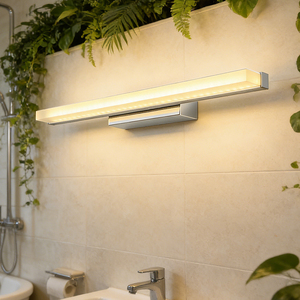 Lámpara de Espejo LED Acrílica Delgada para Baño, Moderna y Sencilla, con Luz LED Superior e Inferior, para Hoteles - Product Image 1
