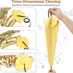 Juego de Paños de Limpieza para Saxofón, Fabricación en Fábrica, Varios Colores Disponibles, con Cepillo, Accesorios para Saxofón - Product Image 6