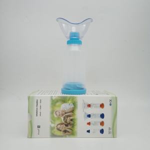 <span class=keywords><strong>Inhalateur</strong></span> à valve pour enfants atteints d'asthme, <span class=keywords><strong>doseur</strong></span>, espaceur, masque jetable pour enfants en PVC de qualité médicale, antistatique, 170 ml - Product Image 5