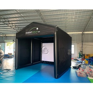 Tente de simulateur de <span class=keywords><strong>golf</strong></span> gonflable imperméable de haute qualité avec écran de projection et toit incliné, tente de <span class=keywords><strong>golf</strong></span> gonflable avec pompe à air - Product Image 2
