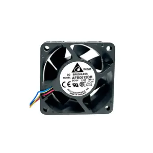 Delta AFB0612DH-A 60x60x25MM DC12V 6025 Four Lines Square Cooler Axial Fans 9000RPM