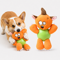 Jouet en peluche pour chien mignon avec balle à mâcher en caoutchouc pour chiot et emballage personnalisé