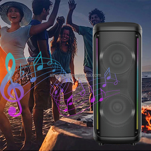 ABS-6207 đôi 6.5 inch lớn Điện ngoài trời không dây di động BT karaoke Loa di động RGB DJ Đảng không dây xe đẩy Loa - Product Image 6