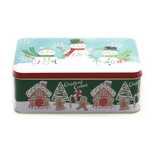Supply Colorful Rectangular Gift Tin Sets two of Metal Box Factory