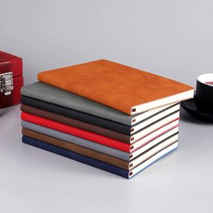 Classic Customized Engraved <b>A5</b> Hardcover <b>Notepad</b> with Leather Cover Personalized Gift Supplies 80 Sheets - Product Image 3