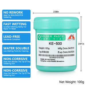 Pâte à souder sans <span class=keywords><strong>nettoyage</strong></span> KELLYSHUN KE-500 100g, sans plomb, à base de colophane, pour la réparation d'appareils électroniques, fabriquée en Chine, sans garantie, ODM/OEM - Product Image 5