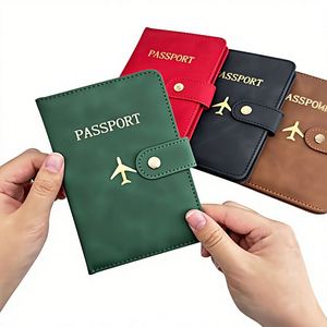Portefeuille de voyage classique en similicuir de haute qualité, organiseur de documents multifonctionnel pour les voyages d'affaires - Product Image 1