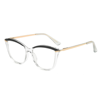 Montures de lunettes à monture complète motif papillon, style européen et américain, branches à charnière à ressort, monture anti-lumière bleue