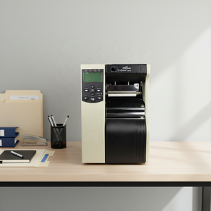 Zebra Desktop Industrial 110xi4 300 dpi impresora de cinta de etiquetas de inyección de tinta de código de barras para etiquetas de mascotas de nailon satinado - Product Image 3