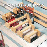 SPL Pilates – Support de pompes russes en bois massif, barre parallèle simple, pour la pratique des équilibres sur les mains, multifonctionnel, compatible Pilates Reformer