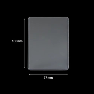 Protège-cartes transparent avec <span class=keywords><strong>film</strong></span> protecteur, support de cartes clair pour photos d'idols, cartes de jeu, cartes de baseball, couverture 35PT - Product Image 4