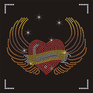 <span class=keywords><strong>Cardinal</strong></span> Rhinestone Transfer personnalisé Bedazzled Iron on Heat Press Eco Friendly Flatback Navette Sparkle Crystal <span class=keywords><strong>Applique</strong></span> Design - Product Image 3