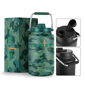 Growler de bière sous vide en acier inoxydable isolé <span class=keywords><strong>à</strong></span> double paroi de grande capacité avec <span class=keywords><strong>verre</strong></span> <span class=keywords><strong>à</strong></span> bière - Product Image 2